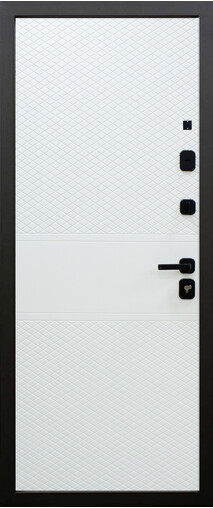 Входная дверь  Сталлер Акустика, 860*2050, 94 мм, внутри мдф влагостойкий, покрытие Эмаль, цвет Эмаль белая RAL 9003