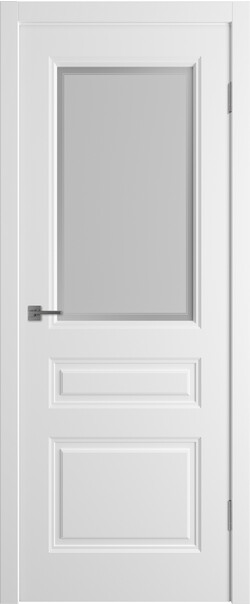 Межкомнатная дверь  Winter Норра 3 ДО, массив + МДФ, эмаль, 800*2000, Цвет: Белая эмаль, мателюкс матовое с рисунком