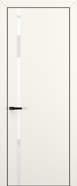 Межкомнатная дверь  Квалитет  К1, массив + МДФ, Полипропилен RENOLIT, 800*2000, Цвет: Молочный матовый, Lacobel White Pure
