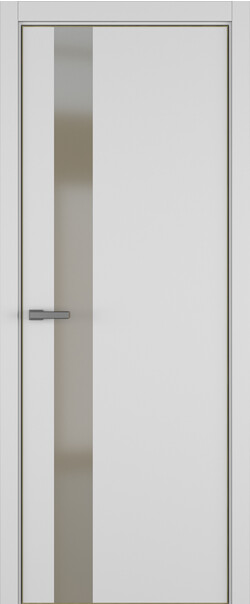Межкомнатная дверь  ART Lite H3 ДО, массив + МДФ, эмаль, 800*2000, Цвет: Светло-серая эмаль RAL 7047, Matelac бронза мат.