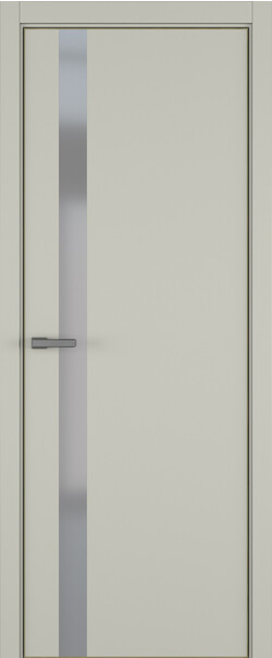 Межкомнатная дверь  ART Lite H2 ДО, массив + МДФ, эмаль, 800*2000, Цвет: Серый шелк эмаль RAL 7044, Matelac серый мат.