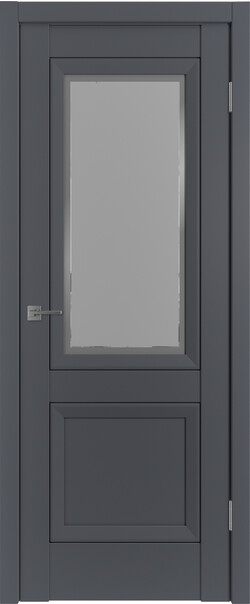Межкомнатная дверь  Emalex EN2 ДО, массив + МДФ, экошпон (полипропилен), 800*2000, Цвет: Onyx, Art Cloud