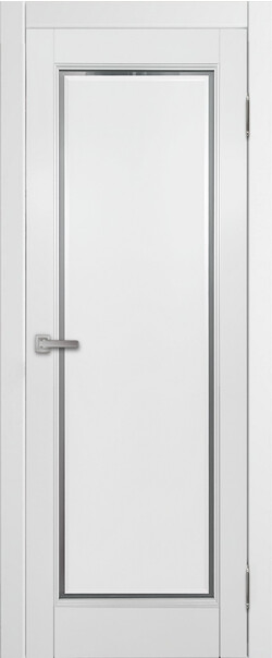 Межкомнатная дверь  Массив ольхи Аура-1 ДО, массив ольхи, лак, 800*2000, Цвет: Белый (65), мателюкс