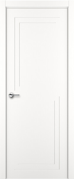 Межкомнатная дверь  ART Lite Contorno ДГ, массив + МДФ, эмаль, 800*2000, Цвет: Белая эмаль, нет