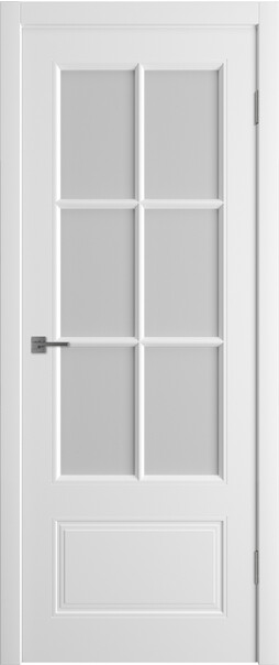 Межкомнатная дверь  Winter Моника 2 ДО, массив + МДФ, эмаль, 800*2000, Цвет: Белая эмаль, мателюкс