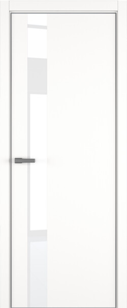 Межкомнатная дверь  ART Lite H3 ДО, массив + МДФ, эмаль, 800*2000, Цвет: Белая эмаль, Lacobel White Pure