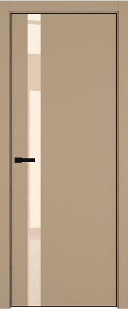 Межкомнатная дверь  ART Lite H2 ДО, массив + МДФ, эмаль, 800*2000, Цвет: Бежевая эмаль, Lacobel бежевый лак