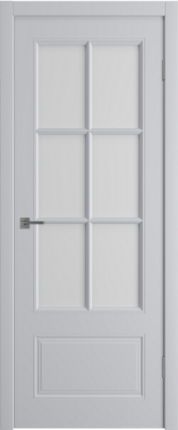 Межкомнатная дверь  Winter Моника 2 ДО, массив + МДФ, эмаль, 800*2000, Цвет: Светло-серая эмаль, мателюкс