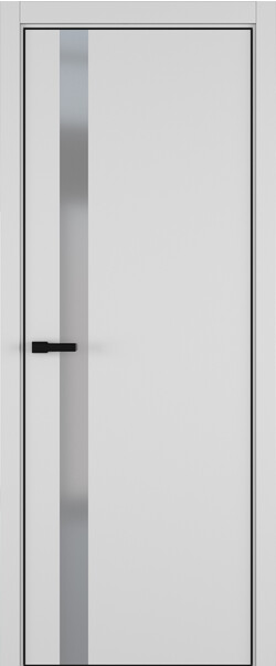 Межкомнатная дверь  ART Lite H2 ДО, массив + МДФ, эмаль, 800*2000, Цвет: Светло-серая эмаль RAL 7047, Matelac серый мат.