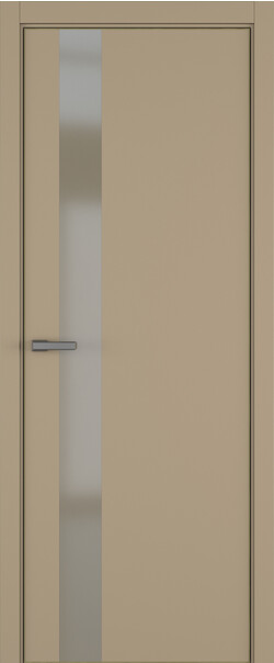 Межкомнатная дверь  ART Lite H3 ДО, массив + МДФ, эмаль, 800*2000, Цвет: Бежевая эмаль, Matelac бронза мат.