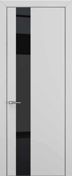 Межкомнатная дверь  Квалитет  К3, массив + МДФ, Полипропилен RENOLIT, 800*2000, Цвет: Матовый Серый, Lacobel Black Classic