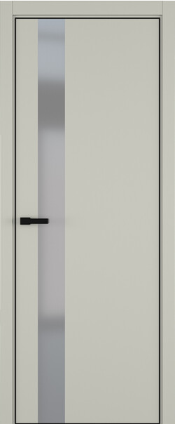Межкомнатная дверь  ART Lite H3 ДО, массив + МДФ, эмаль, 800*2000, Цвет: Серый шелк эмаль RAL 7044, Matelac серый мат.