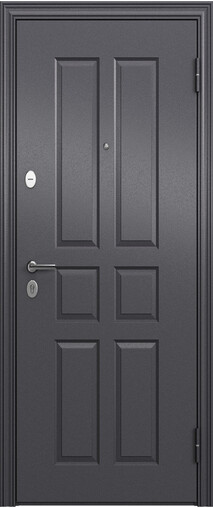 Входная дверь  Торэкс DELTA PRO MP VDM, 860*2050, 74 мм, снаружи металл, покрытие полимерно-порошковое, Цвет Темно-серый букле графит