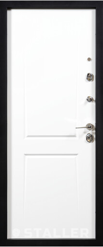 Входная дверь  Сталлер Соната, 860*2050, 94 мм, внутри мдф влагостойкий, покрытие Эмаль, цвет RAL 9003