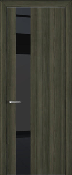Межкомнатная дверь  Квалитет  К3, массив + МДФ, Toppan, 800*2000, Цвет: Дуб темный, Lacobel Black Classic