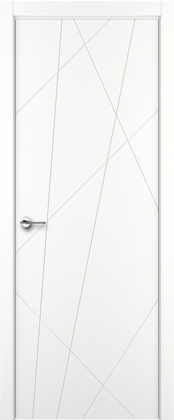 Межкомнатная дверь  ART Lite Chaos ДГ, массив + МДФ, эмаль, 800*2000, Цвет: Белая эмаль, нет