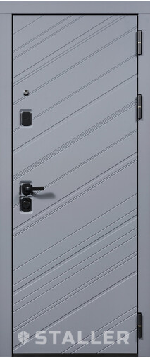 Входная дверь  Сталлер Авангард, 860*2050, 94 мм, снаружи мдф влагостойкий, покрытие Эмаль, Цвет RAL 7024