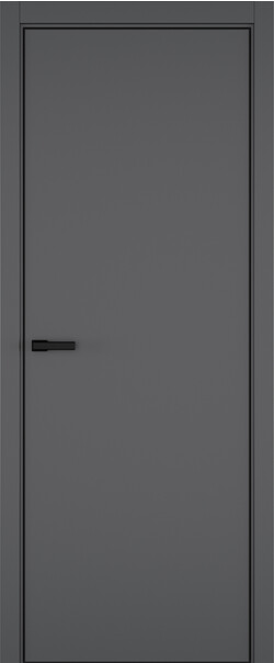 Межкомнатная дверь  ART Lite Elen ДГ, массив + МДФ, эмаль, 800*2000, Цвет: Темно-серая эмаль, нет