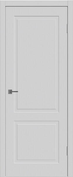 Межкомнатная дверь  Winter Флэт 2 ДГ, массив + МДФ, эмаль, 800*2000, Цвет: Светло-серая эмаль, нет
