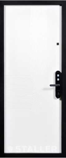 Входная дверь  Сталлер Бионика, 860*2050, 94 мм, внутри мдф влагостойкий 16мм, покрытие Эмаль, цвет RAL 9003