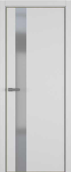 Межкомнатная дверь  ART Lite H3 ДО, массив + МДФ, эмаль, 800*2000, Цвет: Светло-серая эмаль RAL 7047, Matelac серый мат.