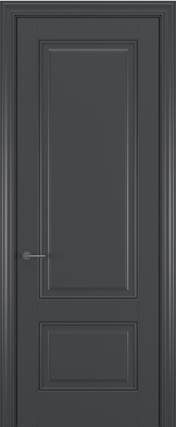 Межкомнатная дверь  АртКлассик Турин ДГ ART Classic Прайм, массив + МДФ, Эмаль+лак, 800*2000, Цвет: Темно-серый, нет