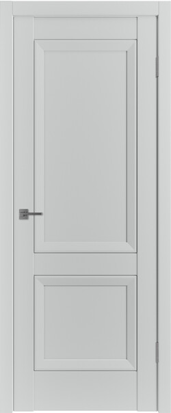Межкомнатная дверь  Emalex EN2 ДГ, массив + МДФ, экошпон (полипропилен), 800*2000, Цвет: Steel, нет