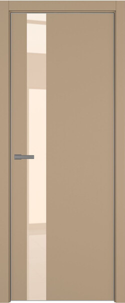 Межкомнатная дверь  ART Lite H3 ДО, массив + МДФ, эмаль, 800*2000, Цвет: Бежевая эмаль, Lacobel бежевый лак