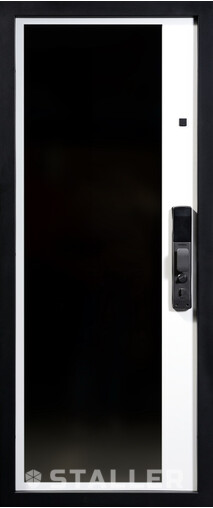 Входная дверь  Сталлер Делла, 860*2050, 94 мм, внутри мдф 19мм ламин, покрытие пвх, цвет ZB Белый