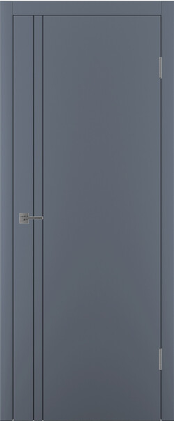 Межкомнатная дверь  Winter Меридиан 2V ДГ, массив + МДФ, эмаль, 800*2000, Цвет: Графит эмаль, нет