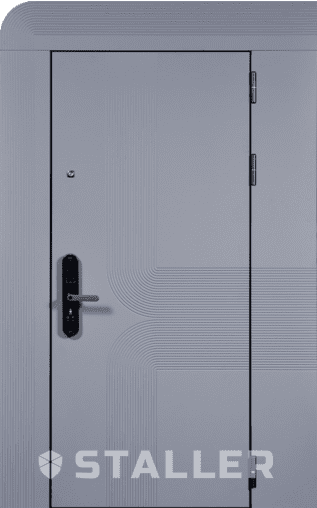 Входная дверь  Сталлер Бионика, 860*2050, 94 мм, снаружи мдф влагостойкий 16мм, покрытие Эмаль, Цвет RAL 7024