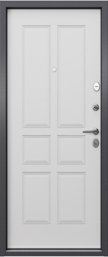 Входная дверь  Торэкс DELTA PRO MP VDM, 860*2050, 74 мм, внутри мдф 6мм, покрытие пвх, цвет Бьянко