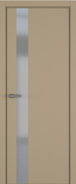 Межкомнатная дверь  ART Lite H3 ДО, массив + МДФ, эмаль, 800*2000, Цвет: Бежевая эмаль, Matelac серый мат.