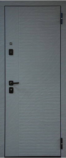 Входная дверь  Сталлер TR 1, 860*2050, 90 мм, снаружи мдф 8мм, покрытие пвх, Цвет MI35 Санд серый