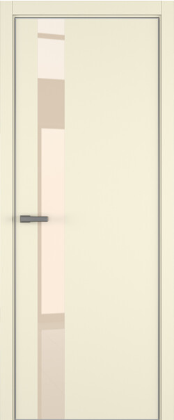 Межкомнатная дверь  ART Lite H3 ДО, массив + МДФ, эмаль, 800*2000, Цвет: Жемчужно-перламутровая эмаль, Lacobel бежевый лак
