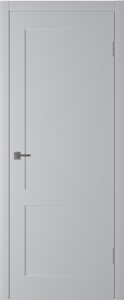 Межкомнатная дверь  Winter Эклипс 2 ДГ, массив + МДФ, эмаль, 800*2000, Цвет: Светло-серая эмаль, нет