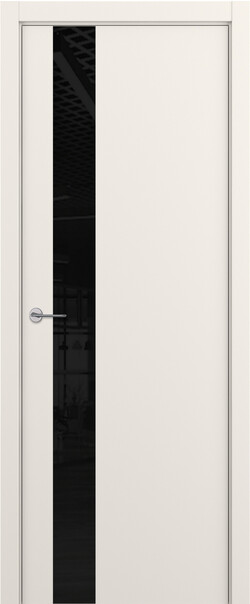 Межкомнатная дверь  ART Lite H3 ДО, массив + МДФ, эмаль, 800*2000, Цвет: Жемчужно-перламутровая эмаль, Lacobel черный лак