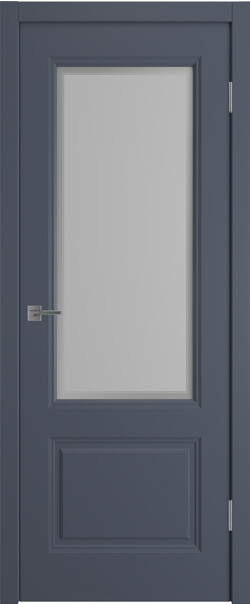Межкомнатная дверь  Winter Норра 2 ДО, массив + МДФ, эмаль, 800*2000, Цвет: Графит эмаль, мателюкс матовое с рисунком