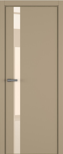 Межкомнатная дверь  ART Lite H2 ДО, массив + МДФ, эмаль, 800*2000, Цвет: Бежевая эмаль, Lacobel бежевый лак
