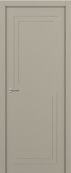 Межкомнатная дверь  ART Lite Contorno ДГ, массив + МДФ, эмаль, 800*2000, Цвет: Серый шелк эмаль RAL 7044, нет