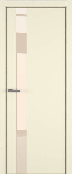 Межкомнатная дверь  ART Lite H3 ДО, массив + МДФ, эмаль, 800*2000, Цвет: Жемчужно-перламутровая эмаль, Lacobel бежевый лак