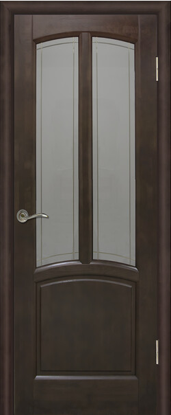 Межкомнатная дверь  Массив ольхи Виола ДО, массив ольхи, лак, 800*2000, Цвет: Венге, мателюкс графит с гравировкой