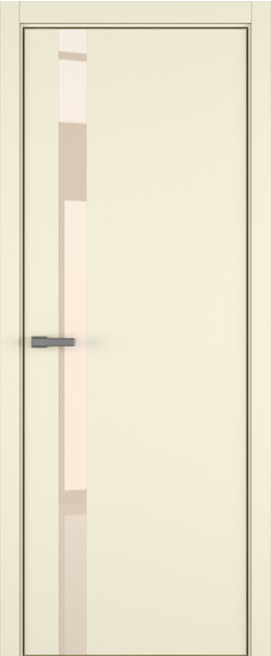 Межкомнатная дверь  ART Lite H2 ДО, массив + МДФ, эмаль, 800*2000, Цвет: Жемчужно-перламутровая эмаль, Lacobel бежевый лак