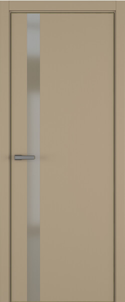 Межкомнатная дверь  ART Lite H2 ДО, массив + МДФ, эмаль, 800*2000, Цвет: Бежевая эмаль, Matelac бронза мат.