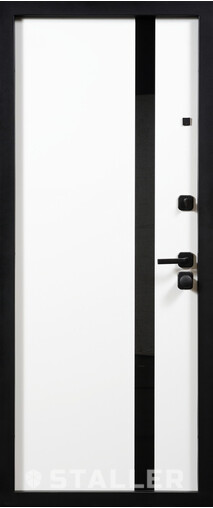 Входная дверь  Сталлер Крафт, 860*2050, 94 мм, внутри мдф 19мм ламин, покрытие пвх, цвет ZB Белый
