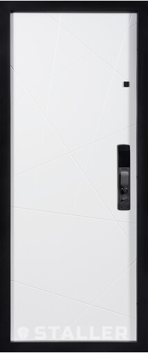 Входная дверь  Сталлер Тринити, 860*2050, 94 мм, внутри мдф 16мм, покрытие пвх, цвет ZB Белый