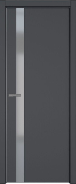 Межкомнатная дверь  ART Lite H2 ДО, массив + МДФ, эмаль, 800*2000, Цвет: Темно-серая эмаль, Matelac серый мат.