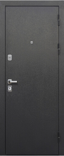 Входная дверь  Гарда  9 Серебро, 860*2050, 90 мм, снаружи металл, покрытие полимерно-порошковое, Цвет Антик серебро