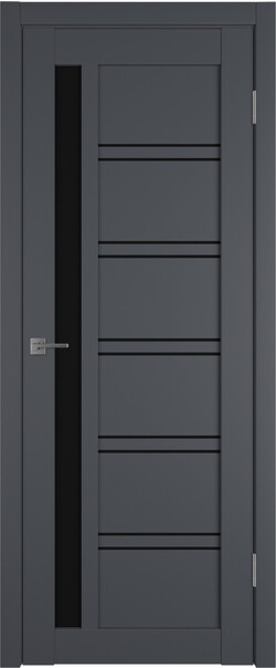 Межкомнатная дверь  Emalex E38 ДО, массив + МДФ, экошпон (полипропилен), 800*2000, Цвет: Onyx, black gloss