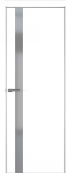 Межкомнатная дверь  ART Lite H2 ДО, массив + МДФ, эмаль, 800*2000, Цвет: Белая эмаль, Matelac серый мат.